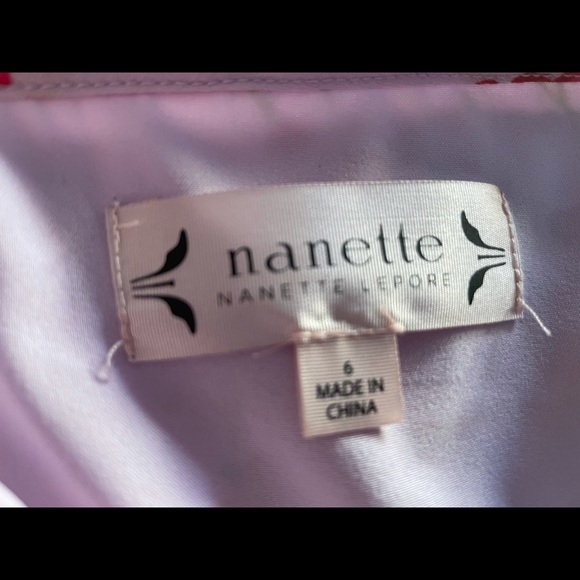 Nanette Lepore Pink Floral high low dress - Size 6 - Picture 6 of 6